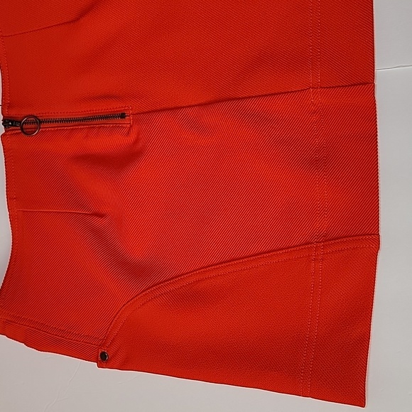 URBAN OUTFITTERS ASHLEY PELMIT ORANGE FITTED MINI SKIRT/ S-P. - Picture 5 of 16